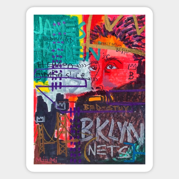 BED-STUY Sticker by Basquiat